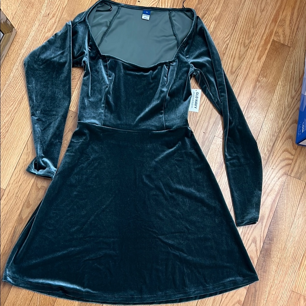 Velvet Long Sleeve Dress